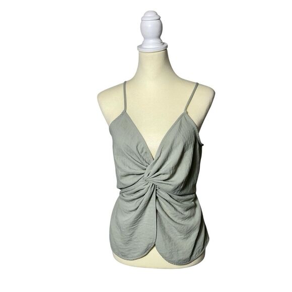 Flawless Sage Green Aurelia Tie Front Cami Women's Size Medium - Picture 1 of 14